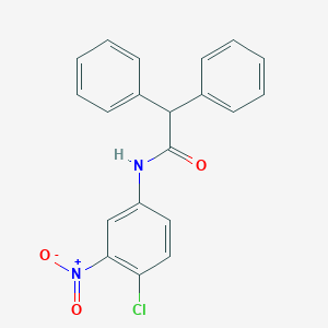 molecular formula C20H15ClN2O3 B323229 N-(4-chloro-3-nitrophenyl)-2,2-diphenylacetamide 