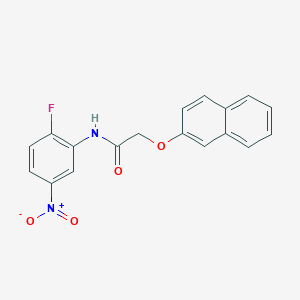 N-(2-fluoro-5-nitrophenyl)-2-(2-naphthyloxy)acetamide