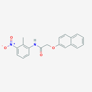 molecular formula C19H16N2O4 B323231 N-(2-methyl-3-nitrophenyl)-2-(2-naphthyloxy)acetamide 