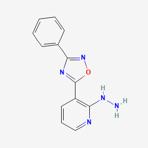 5-(2-Hydrazino-3-pyridyl)-3-phenyl-1,2,4-oxadiazole