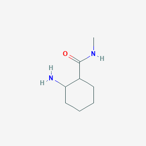 molecular formula C8H16N2O B3232345 2-amino-N-methylcyclohexane-1-carboxamide CAS No. 1339178-74-3