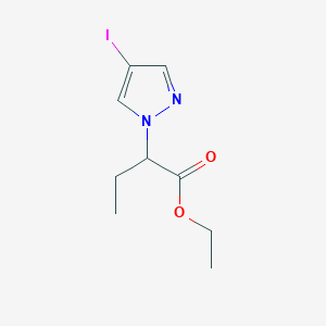 molecular formula C9H13IN2O2 B3232347 Ethyl 2-(4-iodo-1H-pyrazol-1-yl)butanoate CAS No. 1339189-40-0