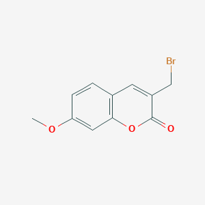 molecular formula C11H9BrO3 B3232350 3-(Bromomethyl)-7-methoxy-2H-chromen-2-one CAS No. 133932-20-4