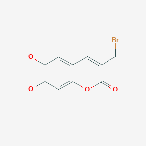 molecular formula C12H11BrO4 B3232357 3-(Bromomethyl)-6,7-dimethoxy-2H-chromen-2-one CAS No. 133932-21-5