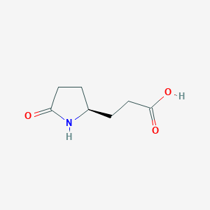 molecular formula C7H11NO3 B3232412 3-[(2S)-5-oxopyrrolidin-2-yl]propanoic acid CAS No. 134053-92-2