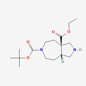 Cis-6-Tert-Butyl 3A-Ethyl Octahydropyrrolo[3,4-D]Azepine-3A,6(2H)-Dicarboxylate