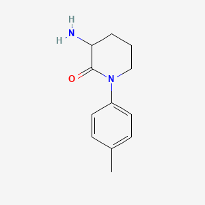 molecular formula C12H16N2O B3232460 3-Amino-1-(4-methylphenyl)piperidin-2-one CAS No. 1341061-56-0