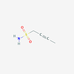 molecular formula C4H7NO2S B3232467 But-2-yne-1-sulfonamide CAS No. 1341348-00-2