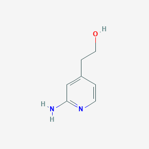 molecular formula C7H10N2O B3232509 2-(2-Aminopyridin-4-yl)ethan-1-ol CAS No. 1341817-78-4