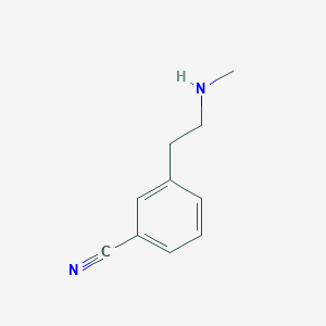 molecular formula C10H12N2 B3232516 3-[2-(Methylamino)ethyl]benzonitrile CAS No. 1341868-69-6