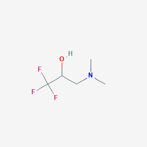 molecular formula C5H10F3NO B3232528 3-(二甲氨基)-1,1,1-三氟丙醇 CAS No. 1341934-77-7