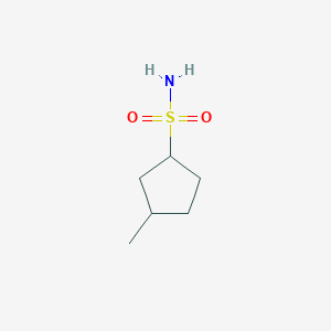 molecular formula C6H13NO2S B3232541 3-methylcyclopentane-1-sulfonamide, Mixture of diastereomers CAS No. 1341961-86-1