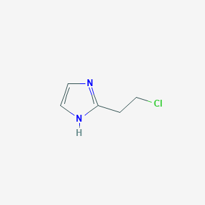molecular formula C5H7ClN2 B3232542 2-(2-Chloroethyl)-1H-imidazole CAS No. 1341963-55-0
