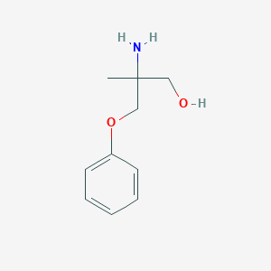 molecular formula C10H15NO2 B3232562 2-Amino-2-methyl-3-phenoxypropan-1-ol CAS No. 1342130-34-0