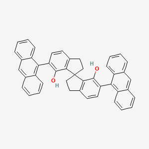 B3232735 5,5'-Di(anthracen-9-yl)-3,3'-spirobi[1,2-dihydroindene]-4,4'-diol CAS No. 1345628-15-0