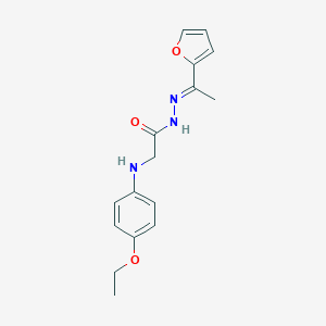molecular formula C16H19N3O3 B323279 2-(4-ethoxyanilino)-N'-[1-(2-furyl)ethylidene]acetohydrazide 