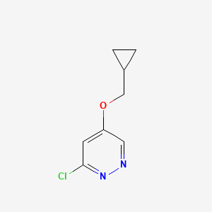 molecular formula C8H9ClN2O B3232790 3-Chloro-5-(cyclopropylmethoxy)pyridazine CAS No. 1346691-28-8