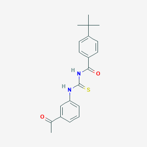 molecular formula C20H22N2O2S B323280 N-[(3-acetylphenyl)carbamothioyl]-4-tert-butylbenzamide 