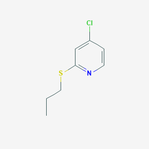 molecular formula C8H10ClNS B3232811 4-Chloro-2-(propylthio)pyridine CAS No. 1346707-21-8