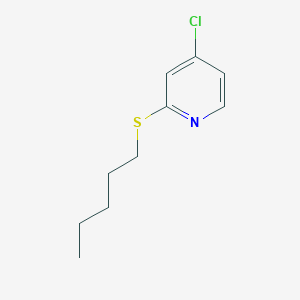 4-Chloro-2-(pentylthio)pyridine