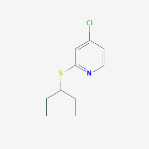 molecular formula C10H14ClNS B3232835 4-Chloro-2-(pentan-3-ylthio)pyridine CAS No. 1346707-33-2