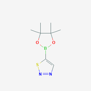 molecular formula C8H13BN2O2S B3232870 5-(4,4,5,5-Tetramethyl-1,3,2-dioxaborolan-2-yl)-1,2,3-thiadiazole CAS No. 1346808-45-4