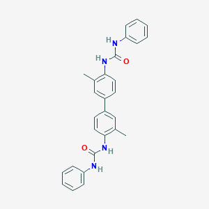 molecular formula C28H26N4O2 B323288 N,N''-(3,3'-dimethyl-4,4'-biphenyldiyl)bis(N'-phenylurea) 