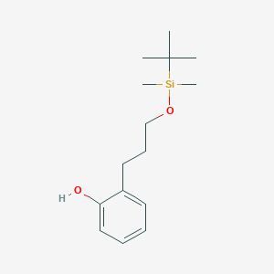 molecular formula C15H26O2Si B3232886 2-(3-((tert-Butyldimethylsilyl)oxy)propyl)phenol CAS No. 1346808-84-1