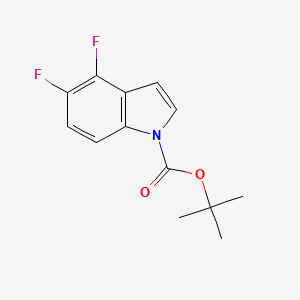 molecular formula C13H13F2NO2 B3232906 tert-butyl 4,5-difluoro-1H-indole-1-carboxylate CAS No. 1346809-17-3