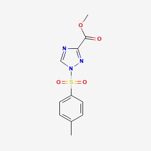 molecular formula C11H11N3O4S B3232911 methyl 1-tosyl-1H-1,2,4-triazole-3-carboxylate CAS No. 1346809-32-2