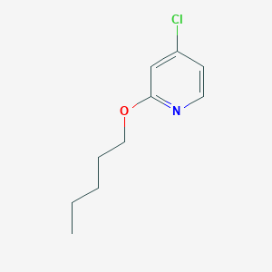 molecular formula C10H14ClNO B3232913 4-Chloro-2-(pentyloxy)pyridine CAS No. 1346809-67-3