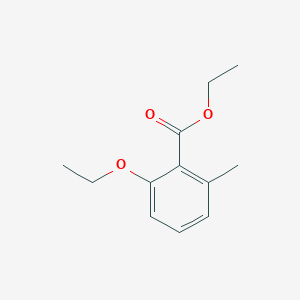 molecular formula C12H16O3 B3232916 Ethyl 2-ethoxy-6-methylbenzoate CAS No. 134753-19-8