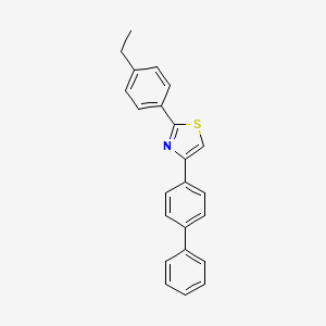 molecular formula C23H19NS B3232919 4-(4-Biphenylyl)-2-(4-ethylphenyl)thiazole CAS No. 1347815-20-6