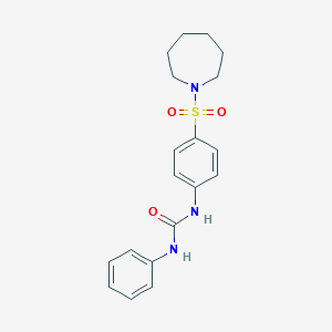 molecular formula C19H23N3O3S B323293 1-[4-(Azepan-1-ylsulfonyl)phenyl]-3-phenylurea 