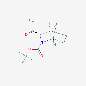 molecular formula C12H19NO4 B3232941 (1S,3R,4S)-2-(Tert-butoxycarbonyl)-2-azabicyclo[2.2.1]heptane-3-carboxylic acid CAS No. 134877-62-6