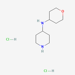 molecular formula C10H22Cl2N2O B3232950 N-(oxan-4-yl)piperidin-4-amine dihydrochloride CAS No. 1349114-39-1