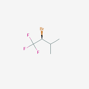 molecular formula C5H8BrF3 B3232959 (S)-2-Bromo-1,1,1-trifluoro-3-methyl-butane CAS No. 1349699-64-4
