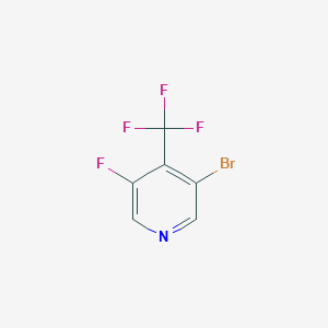 molecular formula C6H2BrF4N B3232965 3-溴-5-氟-4-(三氟甲基)吡啶 CAS No. 1349708-84-4