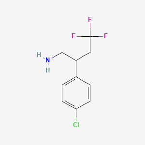 2-(4-Chloro-phenyl)-4,4,4-trifluoro-butylamine