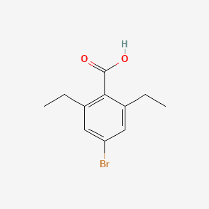 molecular formula C11H13BrO2 B3232975 4-Bromo-2,6-diethylbenzoic acid CAS No. 1349716-04-6