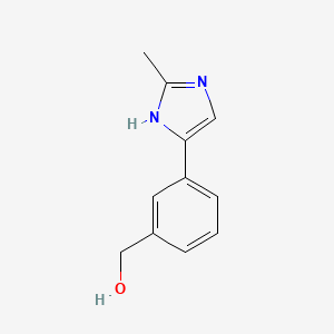 molecular formula C11H12N2O B3232989 (3-(2-Methyl-1H-imidazol-5-yl)phenyl)methanol CAS No. 1349717-89-0