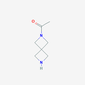 molecular formula C7H12N2O B3233005 Ethanone, 1-(2,6-diazaspiro[3.3]hept-2-yl)- CAS No. 1349978-43-3