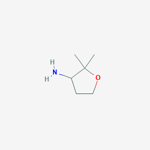 molecular formula C6H13NO B3233027 2,2-Dimethyloxolan-3-amine CAS No. 1350514-80-5