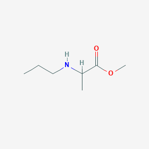 molecular formula C7H15NO2 B3233029 Methyl 2-(propylamino)propanoate CAS No. 1350562-77-4
