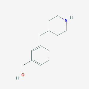 molecular formula C13H19NO B3233041 (3-(Piperidin-4-ylmethyl)phenyl)methanol CAS No. 1350659-76-5