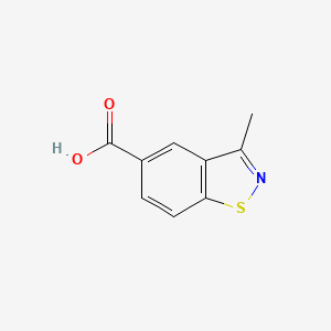 molecular formula C9H7NO2S B3233051 3-Methylbenzo[d]isothiazole-5-carboxylic acid CAS No. 135085-95-9