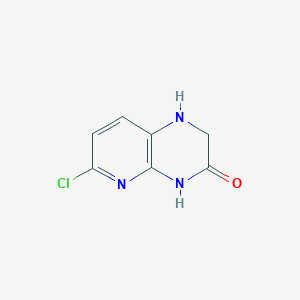 molecular formula C7H6ClN3O B3233057 6-chloro-1,2-dihydropyrido[2,3-b]pyrazin-3(4H)-one CAS No. 1350925-20-0