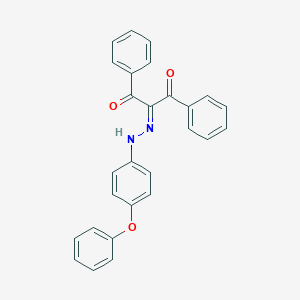 molecular formula C27H20N2O3 B323309 2-[(4-phenoxyphenyl)hydrazinylidene]-1,3-diphenylpropane-1,3-dione 