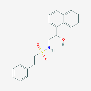 molecular formula C20H21NO3S B3233099 N-(2-hydroxy-2-(naphthalen-1-yl)ethyl)-2-phenylethanesulfonamide CAS No. 1351582-24-5