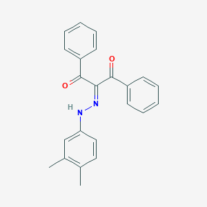 molecular formula C23H20N2O2 B323310 2-[(3,4-dimethylphenyl)hydrazinylidene]-1,3-diphenylpropane-1,3-dione 